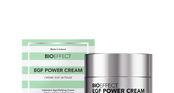 BIOEFFECT EGF Power Cream zilveren pot met verpakking, 50 ml