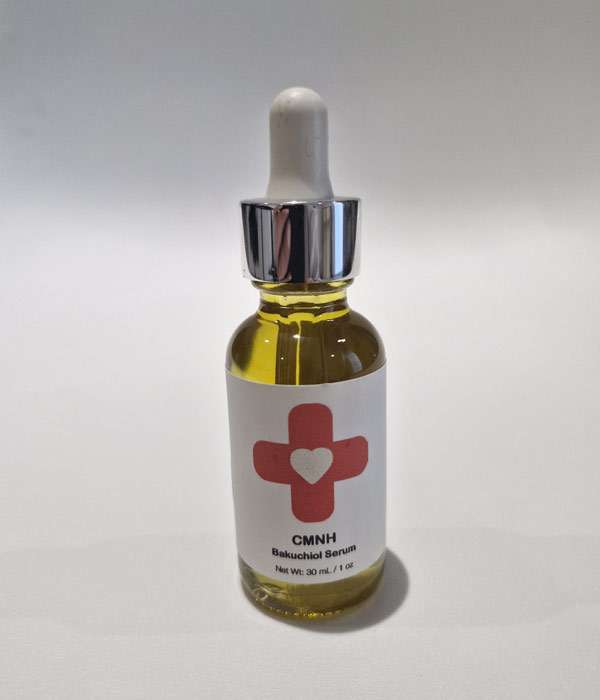 CMNH Bakuchiol Serum, plantaardig retinol-alternatief in glazen flesje met pipet, 30 ml