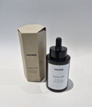MORE Jojoba olie, pipetfles 50 ml met kartonnen verpakking
