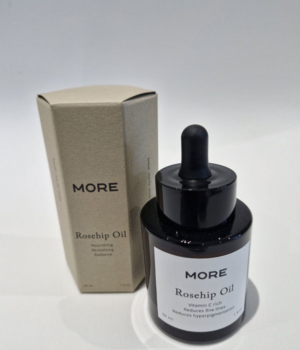 MORE Rozenbottelolie, pipetfles 30 ml met kartonnen verpakking